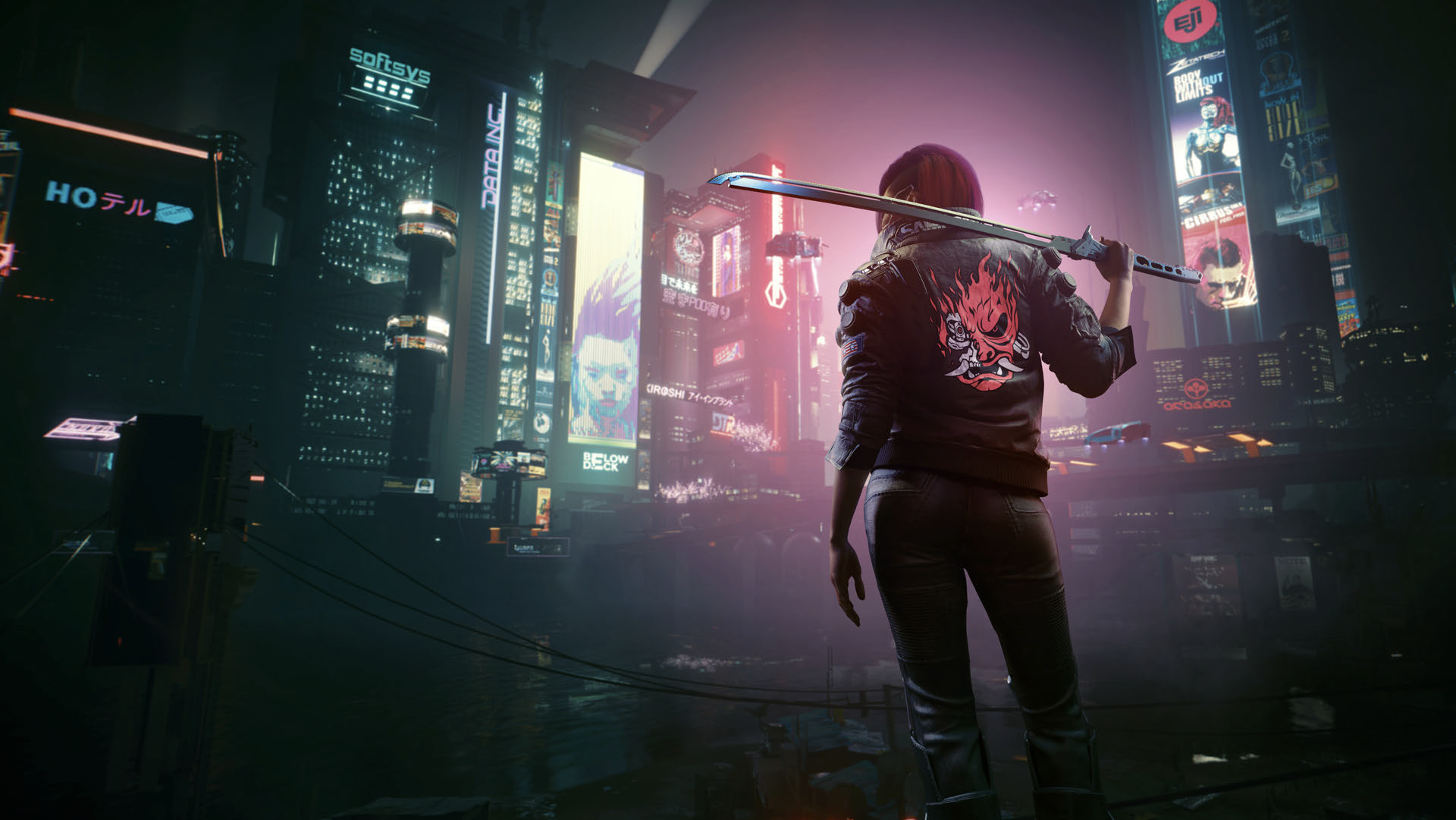 Cyberpunk TCG promotional artwork